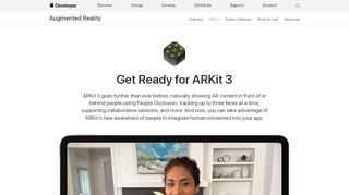 
                            2. ARKit 3 - Augmented Reality - Apple Developer - Arkit Portal