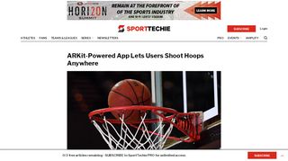 
                            10. ARKit-Powered App Lets Users Shoot Hoops Anywhere - Arkit Portal