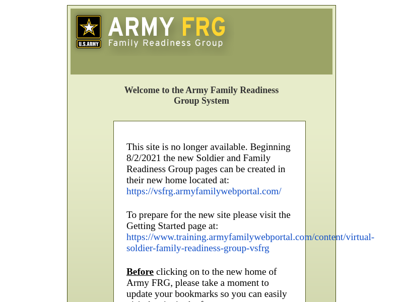
                            5. ArmyFRG System : Please bookmark our new site