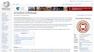 
                            5. Art Institute of Pittsburgh - Wikipedia - Art Institute Campus Portal