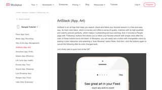 
                            6. ArtStack (App, Art) - Mockplus Tutorial - Artstack Login