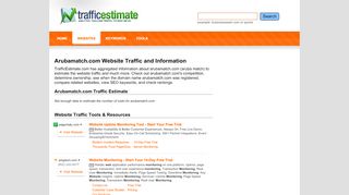 
                            3. Arubamatch.com Website Traffic and Information ... - Arubamatch Sign Up