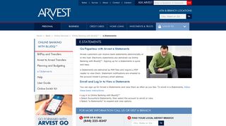 
                            6. Arvest Online Banking with BlueIQ™ eStatements - Arvest Bank - Arvest Bank Portal In