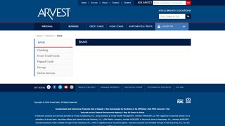 
                            8. Arvest: Personal: Bank - Arvest Bank Portal In