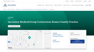
                            2. Ascension Medical Group Cornerstone Romeo Family Practice ... - Romeo Family Practice Patient Portal