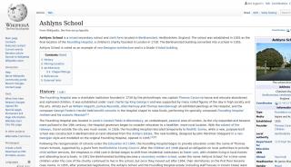 
                            2. Ashlyns School - Wikipedia - Ashlyns Portal