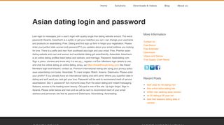 
                            7. Asian dating login and password | - Asian Dating Space Portal