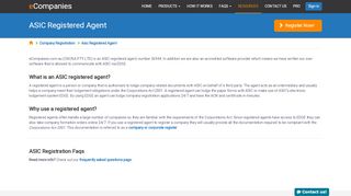 
                            4. ASIC Registered Agent - eCompanies Australia - Asic Registered Agent Portal Portal