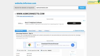 
                            6. asmconnects.com at WI. Advantage Solutions - Sign In - Asmconnects Email Portal
