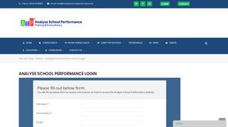 
                            4. ASP Login Page - Analyse School Performance - Analyse School Performance Portal