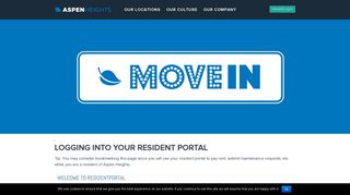 
Aspen Heights Move-In Information | Resident Portal
