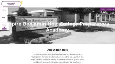 Aspire Benjamin Holt College Preparatory Academy