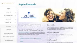 
Aspire Rewards | Aesthetics, Plastic Surgery, Medical Spa ...  
