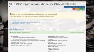assist.dsh.ca.gov (State of California) - Https Assist Dsh Ca Gov Assist Html Interface Login Jsp