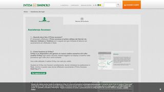 
Assistenza login - Intesa Sanpaolo  
