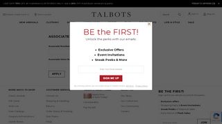 
Associate Login - Talbots

