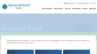 
Associate Portal - Ephraim McDowell Health
