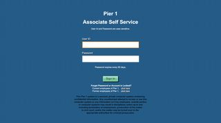 
                            1. associate.pier1.com/ - Pier 1 Employee Login