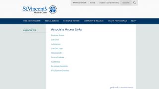 
                            8. Associates | St.Vincent's Medical Center - Cerner Associate Portal