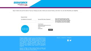 
                            5. Assurance Wireless - Virgin Mobile - Assurance Wireless Portal Page
