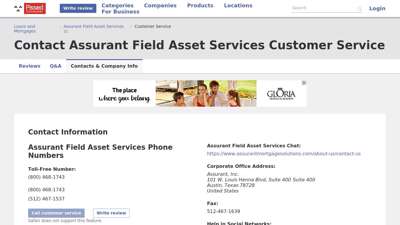 Assurant Field Asset Services Customer Service Phone ...