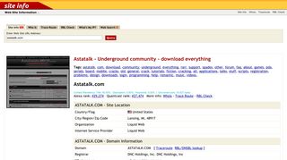 
                            2. Astatalk.com: Astatalk - Underground community - download ... - Astatalk Login
