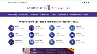 
                            3. Astrology - Read Your Daily Horoscope | AstrologyAnswers.com - Astrology Com Portal