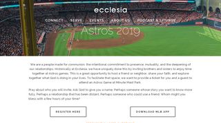 
                            5. Astros 2019 - Ecclesia Houston - My Astros Tickets Portal Page