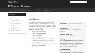 
                            3. AsULearn - [email protected] - Appalachian State University - Asulearn Appalachian Portal