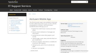 
                            7. AsULearn Mobile App - [email protected] - Appalachian ... - Asulearn Appalachian Portal