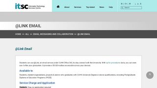 
@Link Email | Information Technology Services ... - CUHK ITSC  
