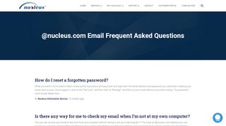 
                            3. @nucleus.com Email Frequent Asked Questions – Nucleus - Nucleus Webmail Login