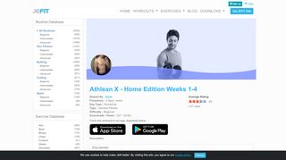 
                            9. Athlean X - Home Edition Weeks 1-4 | Jefit - Best Android and ... - Athlean X Free Portal