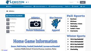 
                            8. Athletics - Lewiston Middle School - Lewiston Middle School Powerschool Portal