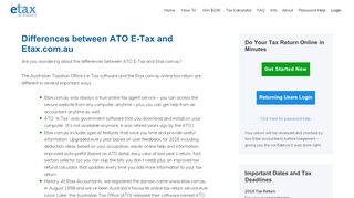 
                            4. ATO e-Tax & Etax.com.au: What are the differences & which is ... - Ato Etax Portal