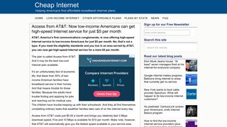 
                            4. AT&T Access: high-speed Internet at $5/month for low-income