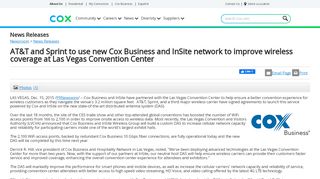 
                            8. AT&T and Sprint to use new Cox Business and InSite network ... - Cox Insite Portal