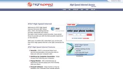 AT&T High Speed Internet Access - HighSpeed.com