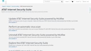 
                            5. AT&T Internet Security Suite support for Internet customers ... - Att Mcafee Portal