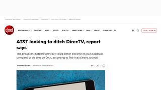 
                            8. AT&T looking to ditch DirecTV, report says - CNET - Directv Portal Identity Manager