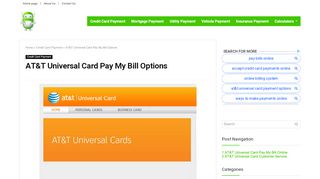 
AT&T Universal Card Pay My Bill Options - PayMyBill.Guru  
