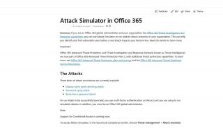 
                            7. Attack Simulator in Office 365 | Microsoft Docs - Spraying Systems Email Portal