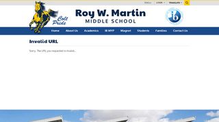 
Attendance Info - Roy W. Martin Middle School
