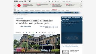 
                            5. AU contract teachers fault interview schedule for asst ... - Apsche Assistant Professor Portal
