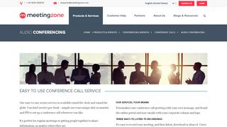 
Audio Conferencing - MeetingZone  
