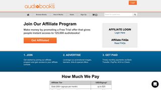 
                            6. Audiobook Affiliate Partner Program Audiobooks.com