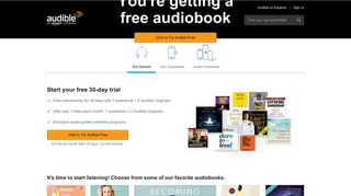
                            2. Audiobooks & Original Audio Shows - Get More from Audible