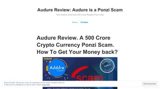 
                            4. Audure Review: Audure is a Ponzi Scam – How Audure ... - Audure Login