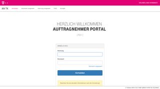 
                            1. Auftragnehmer Portal (Telekom) - Antk Portal