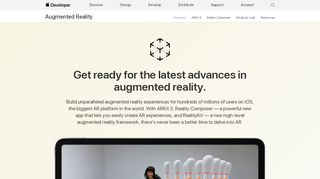 
                            3. Augmented Reality - Apple Developer - Arkit Portal